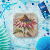 円錐花インパスト絵を描ト ペーパープレート (パーティー)