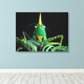 円錐頭のキリギリス キャンバスプリント (インサイチュ (ウッドフロア))