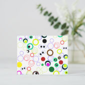 円間抜けの背景 ポストカード (スタンド正面)