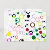 円間抜けの背景 ポストカード (正面/裏面)