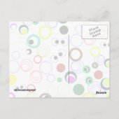 円間抜けの背景 ポストカード (裏面)