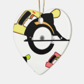 円隔離される見ました セラミックオーナメント (左)