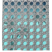 円風ブロック シャワーカーテン (正面)