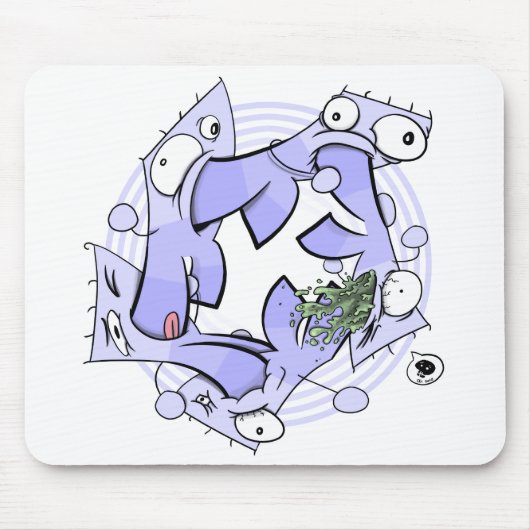 円食主義 マウスパッド (正面)