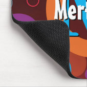 円鮮やかリングや輪レトロパーソナライズされた マウスパッド (コーナー)