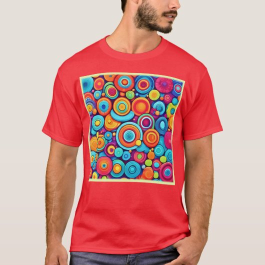 円鮮やか展開 Tシャツ (正面)