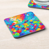 円鮮やか踊りアート コースター (左側)
