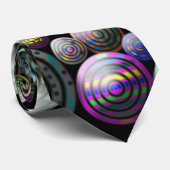円黒およびカラフルなタイ ネクタイ (ロール)