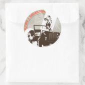 円2色 ラウンドシール (バッグ)