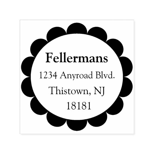 円(うろこ) セルフインキングスタンプ (デザイン)