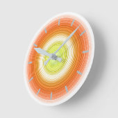 円 – かんきつ類の色 ラウンド壁時計 (傾斜)