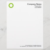 円 – はっきりした火星の緑 レターヘッド (正面)