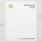 円 – はっきりした火星の緑 レターヘッド (正面/裏面)