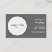 円 – アールデコ – 火星緑 名刺 (裏面)