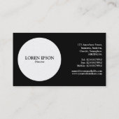 円 – アールデコ – 黒(金ゴールド) 名刺 (裏面)