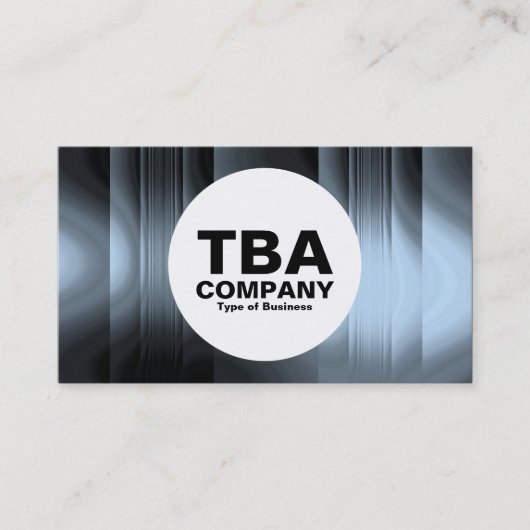 円 – ガラス 名刺 (正面)