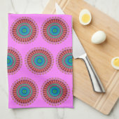 円 キッチンタオル (四つ折り)