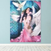 円 キャンバスプリント (インサイチュ (ウッドフロア))