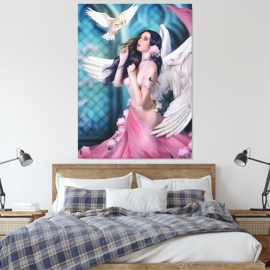 円 キャンバスプリント (インサイチュ (寝室))