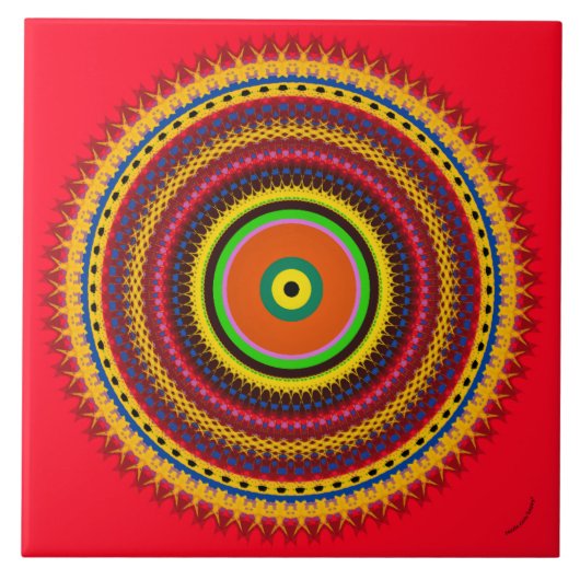 円 タイル (正面)