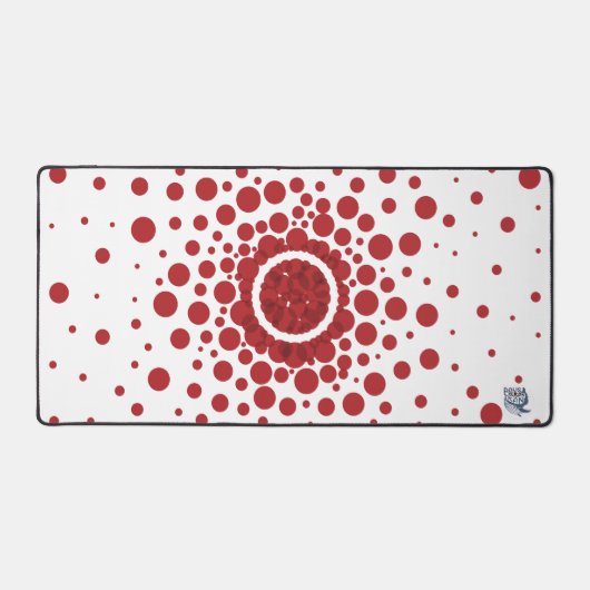 円 デスクマット (正面)