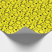 円+ドットの折り返し紙 ラッピングペーパー (角)