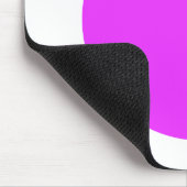 円 – ネオン紫（白） マウスパッド (コーナー)