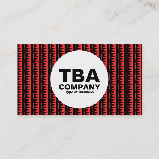 円 – パタアステカーン – 赤の黒: ff2b2b 名刺 (正面)