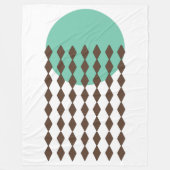 円 フリースブランケット (正面)