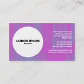 円 – マゼンタのカスケード 名刺 (裏面)