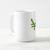 円、ユーロ、ドル¥€$の通貨のマグ コーヒーマグカップ (正面左)