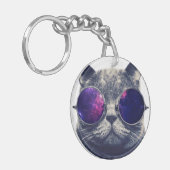 円（両面）キーチェーン キーホルダー (正面左)