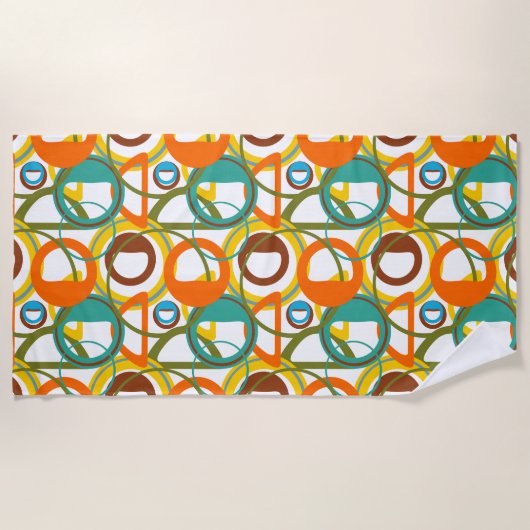 円、円 ビーチタオル (正面)