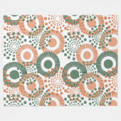 円、円 フリースブランケット (正面(横))