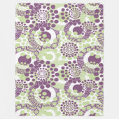 円、円 フリースブランケット (正面)