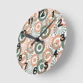 円、円 ラウンド壁時計 (傾斜)