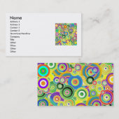 円、名前、住所1の住所2の接触1、… 名刺 (正面/裏面)