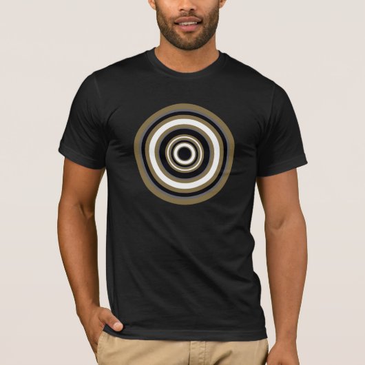 円、幾何学的な形 Tシャツ (正面)
