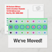 円 – 引っ越しました! 案内ポストカード (正面/裏面)