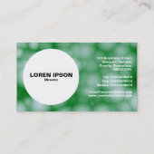 円 – 抽象芸術コットンウール 名刺 (裏面)