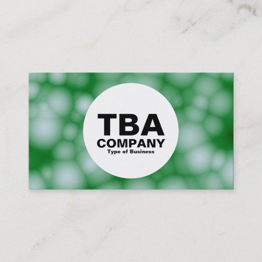 円 – 抽象芸術コットンウール 名刺 (正面)