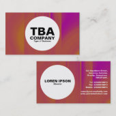 円 – 抽象芸術テクスチャ 名刺 (正面/裏面)