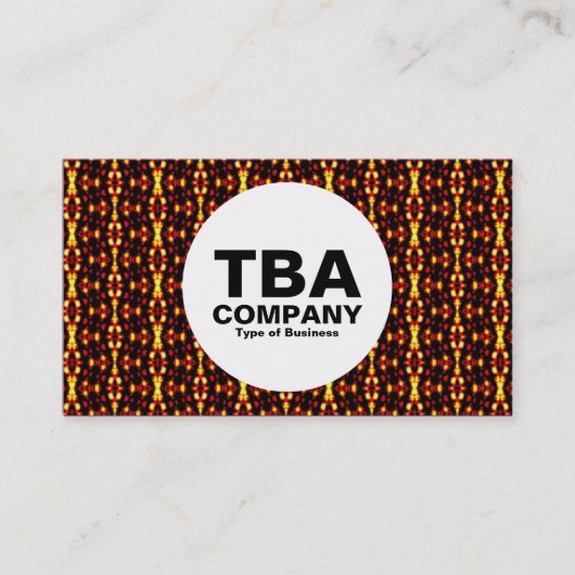 円 – 抽象芸術パターン 名刺 (正面)