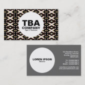 円 – 抽象芸術パターン 名刺 (正面/裏面)