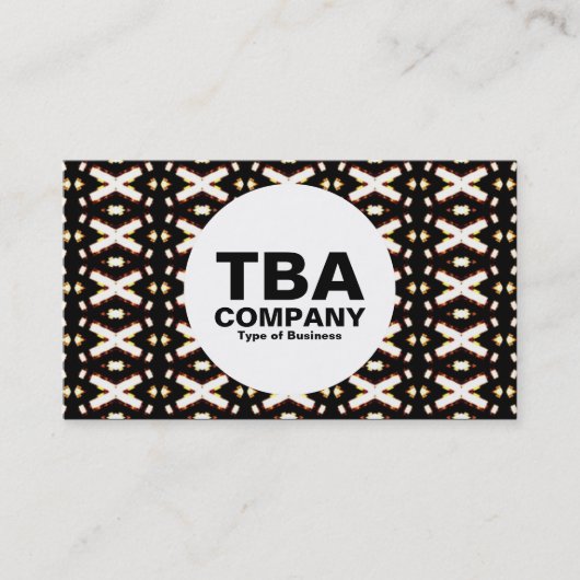 円 – 抽象芸術パターン 名刺 (正面)