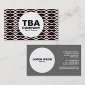 円 – 抽象芸術パターン 名刺 (正面/裏面)