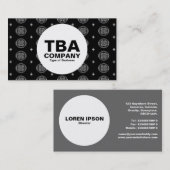 円 – 抽象芸術パターン 名刺 (正面/裏面)