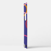 円、抽象芸術帯のシームレスなヴィンテージパターン。  Case-Mate iPhoneケース (裏面 / 右)