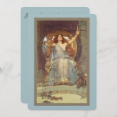 円 招待状 (正面/裏面)