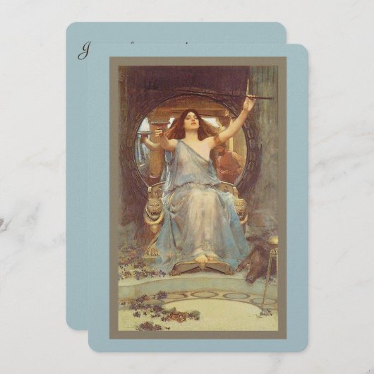 円 招待状 (正面/裏面)